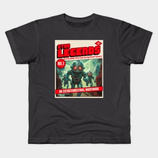 Vintage Sci Fi Comic Book Cover science fiction Kids T-Shirt